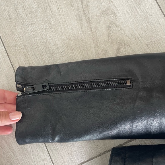 Rag and bone black leather jacket excellent condition - Picture 9 of 15